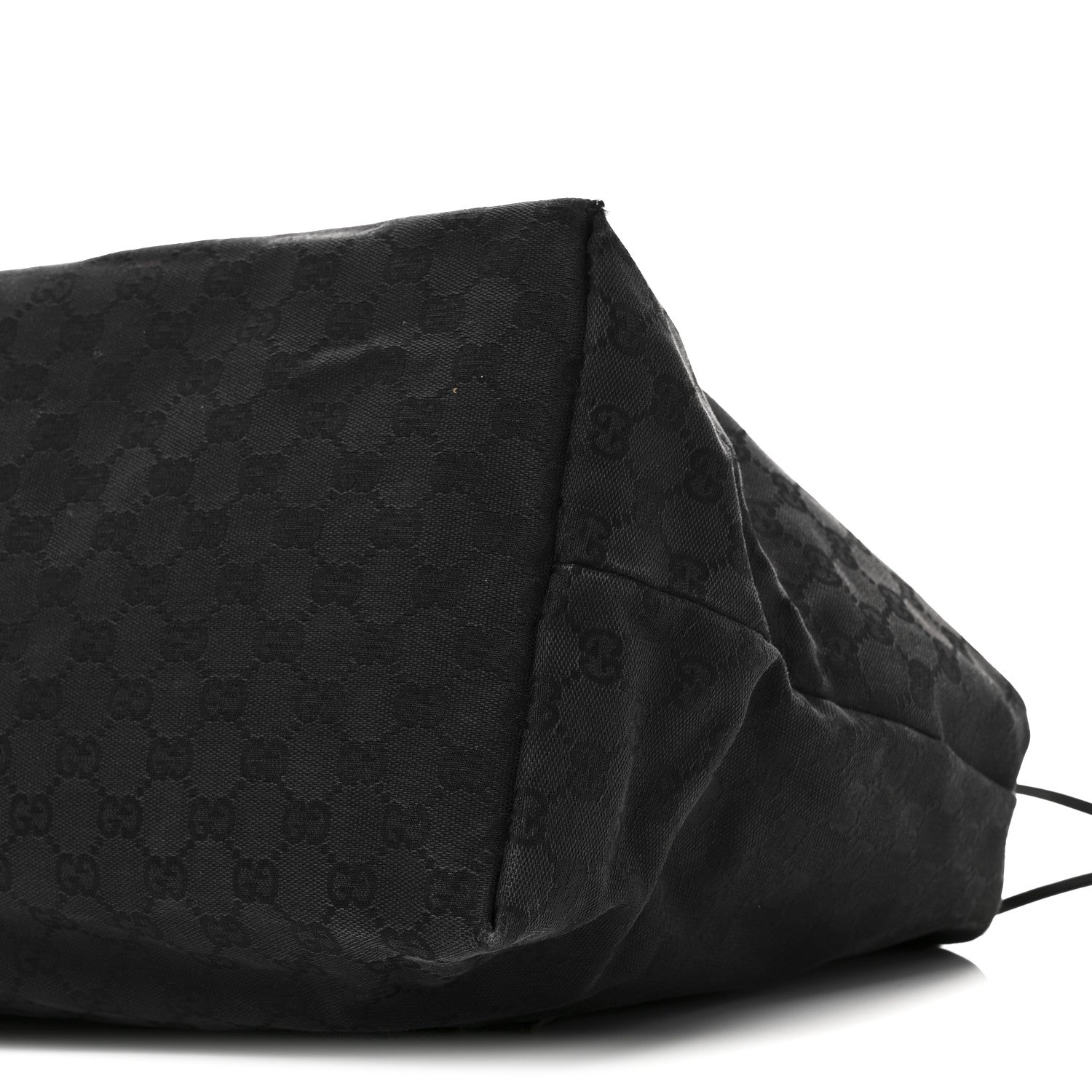 Gucci Monogram Drawstring Tote Black 10 of 12