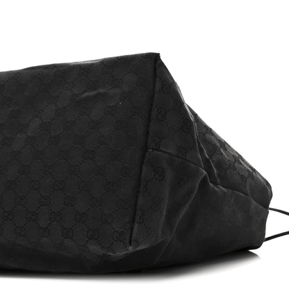 Gucci Monogram Drawstring Tote Black 10 of 12