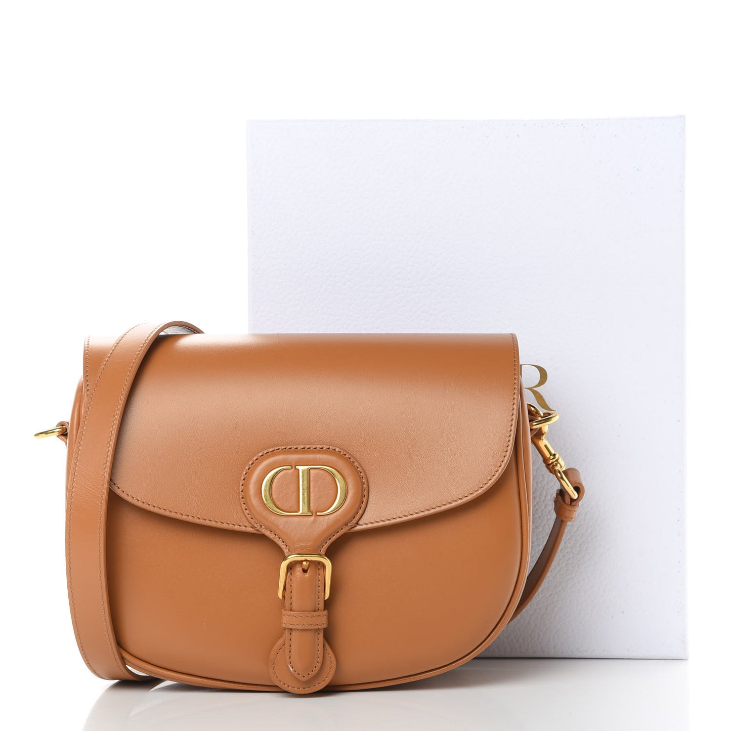 Box Calfskin Medium Bobby Flap Camel