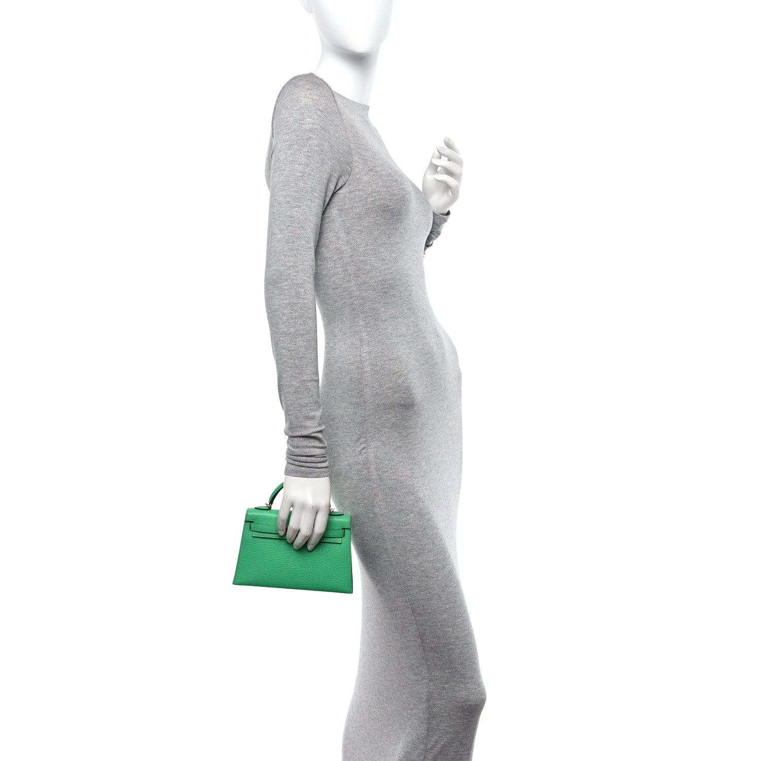 Hermes Chevre Mysore Mini Kelly Sellier 20 Vert Comics 2 of 11
