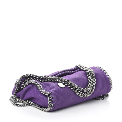 Stella McCartney Shaggy Deer Mini Falabella Fold Over Tote Bright Purple 3 of 8