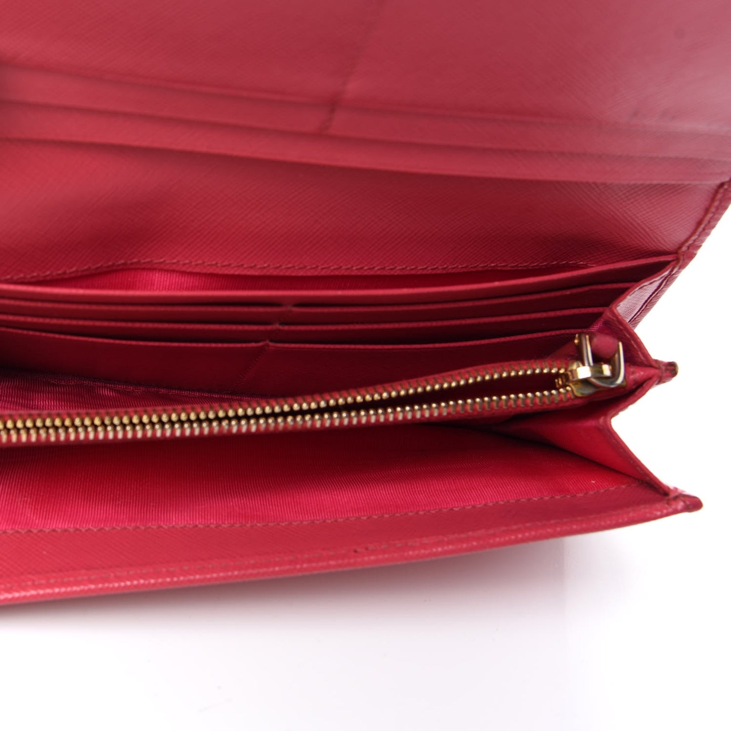 Saffiano Bow Continental Flap Wallet