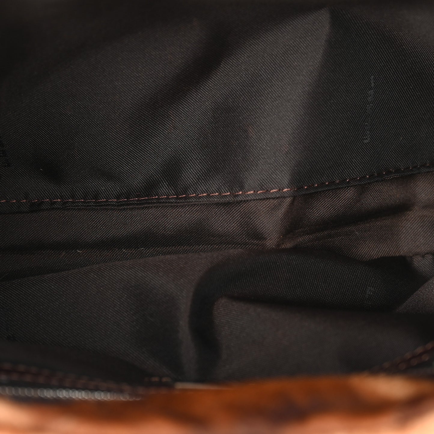 Calf Hair Shoulder Bag Brown