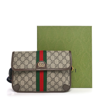 Gucci GG Supreme Monogram Web Small Ophidia Belt Bag Brown 11 of 11