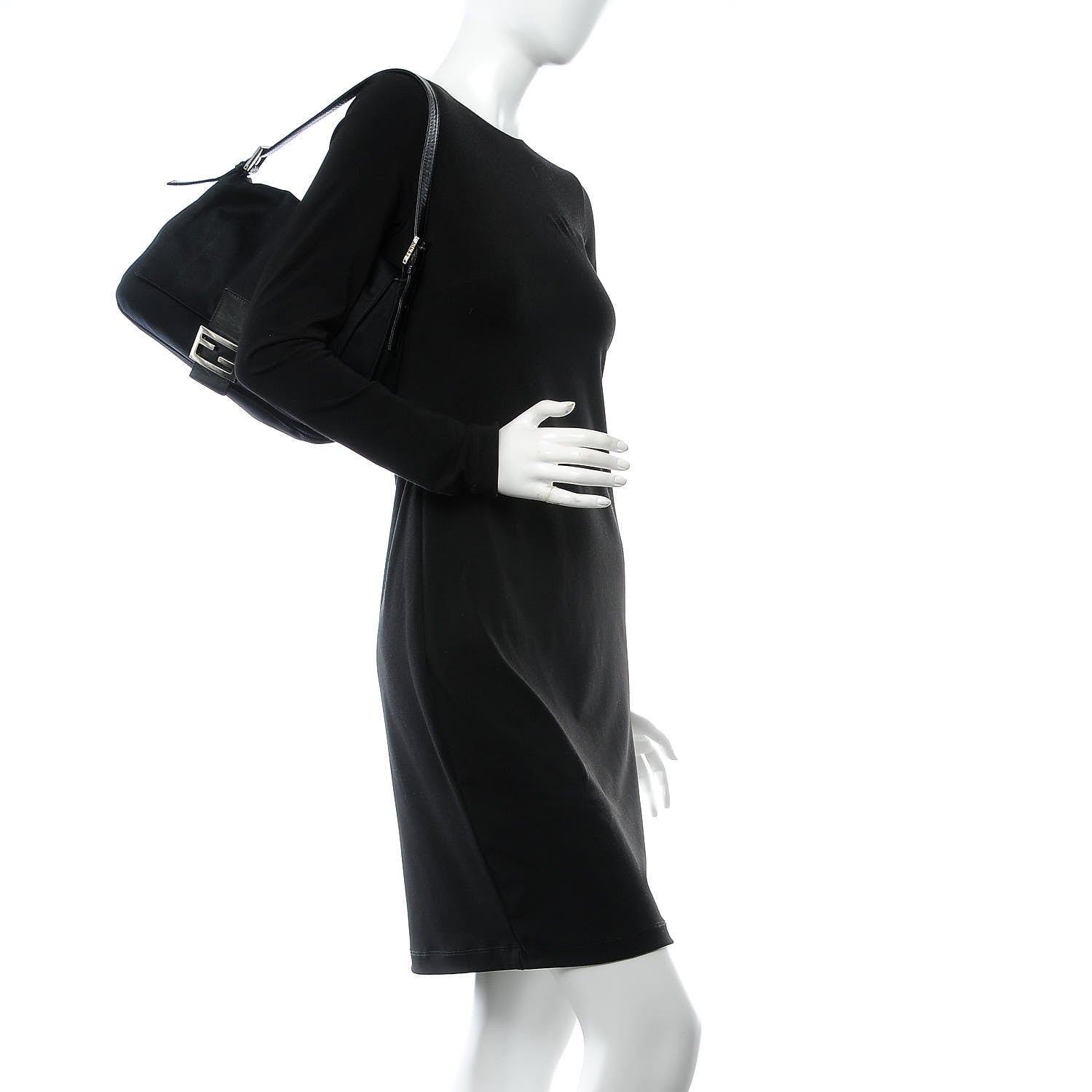 Fendi Neoprene Mama Baguette Black 2 of 8