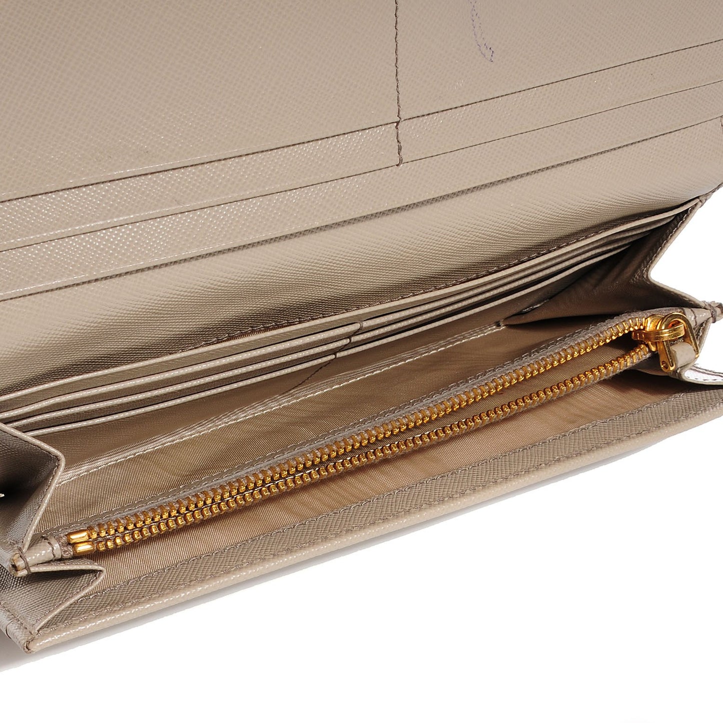 Saffiano Metal Continental Flap Wallet Argilla