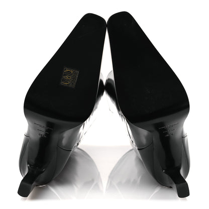 Saint Laurent Vitello Marilyn Nina 95 Knee High Boots 38.5 Black 7 of 11
