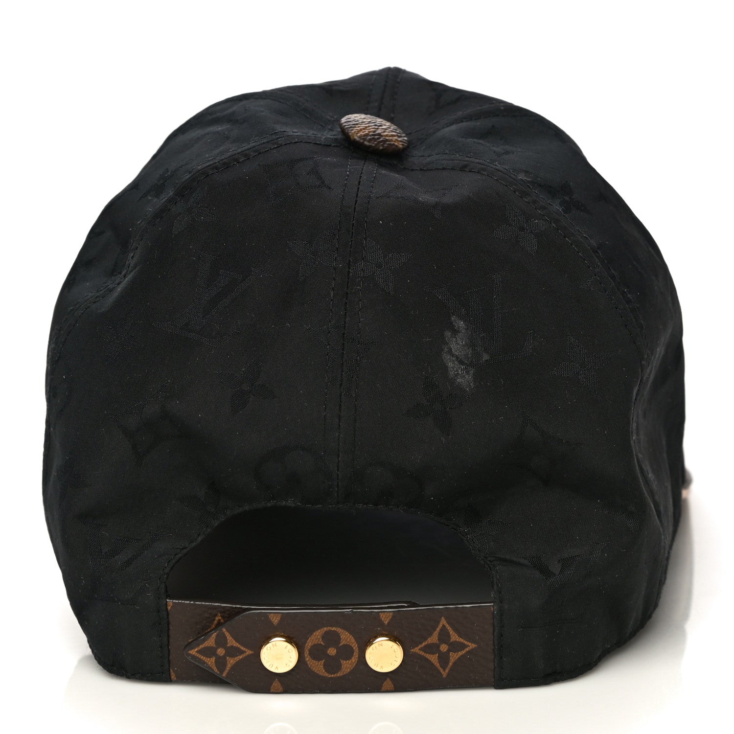 Louis Vuitton Polyester Silk Monogram LV Get Ready Cap M Black 4 of 10