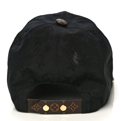 Louis Vuitton Polyester Silk Monogram LV Get Ready Cap M Black 4 of 10