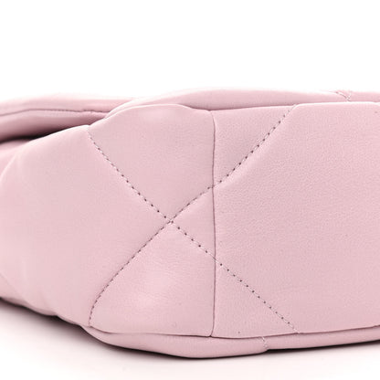 Chanel Goatskin Quilted Medium Chanel 19 Flap Light Pink 9 of 11