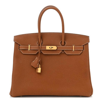 Hermes Togo Birkin 35 Gold 1 of 11