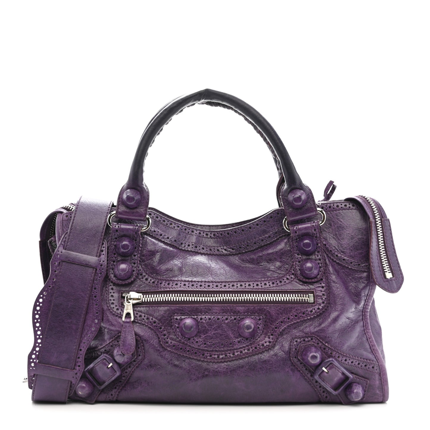 Agneau Giant Brogues Hardware City Raisin