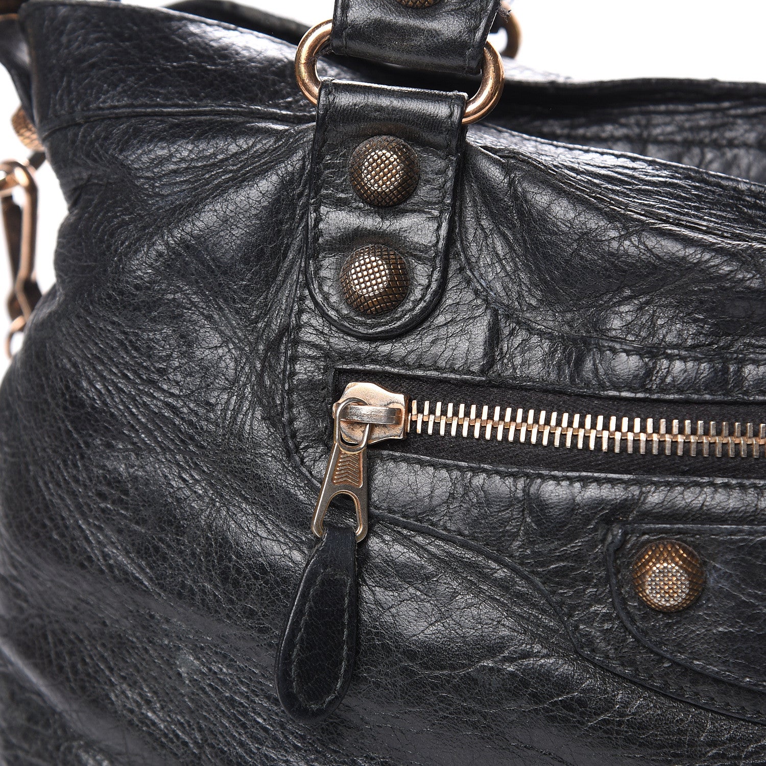 Balenciaga Agneau Giant 12 Rose Gold Hardware Town Black 16 of 16