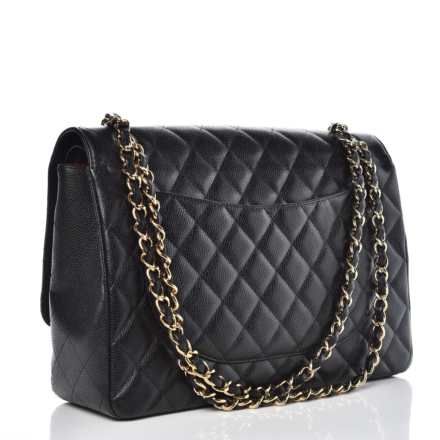 Chanel Caviar Quilted Maxi Double Flap Black 3 of 9