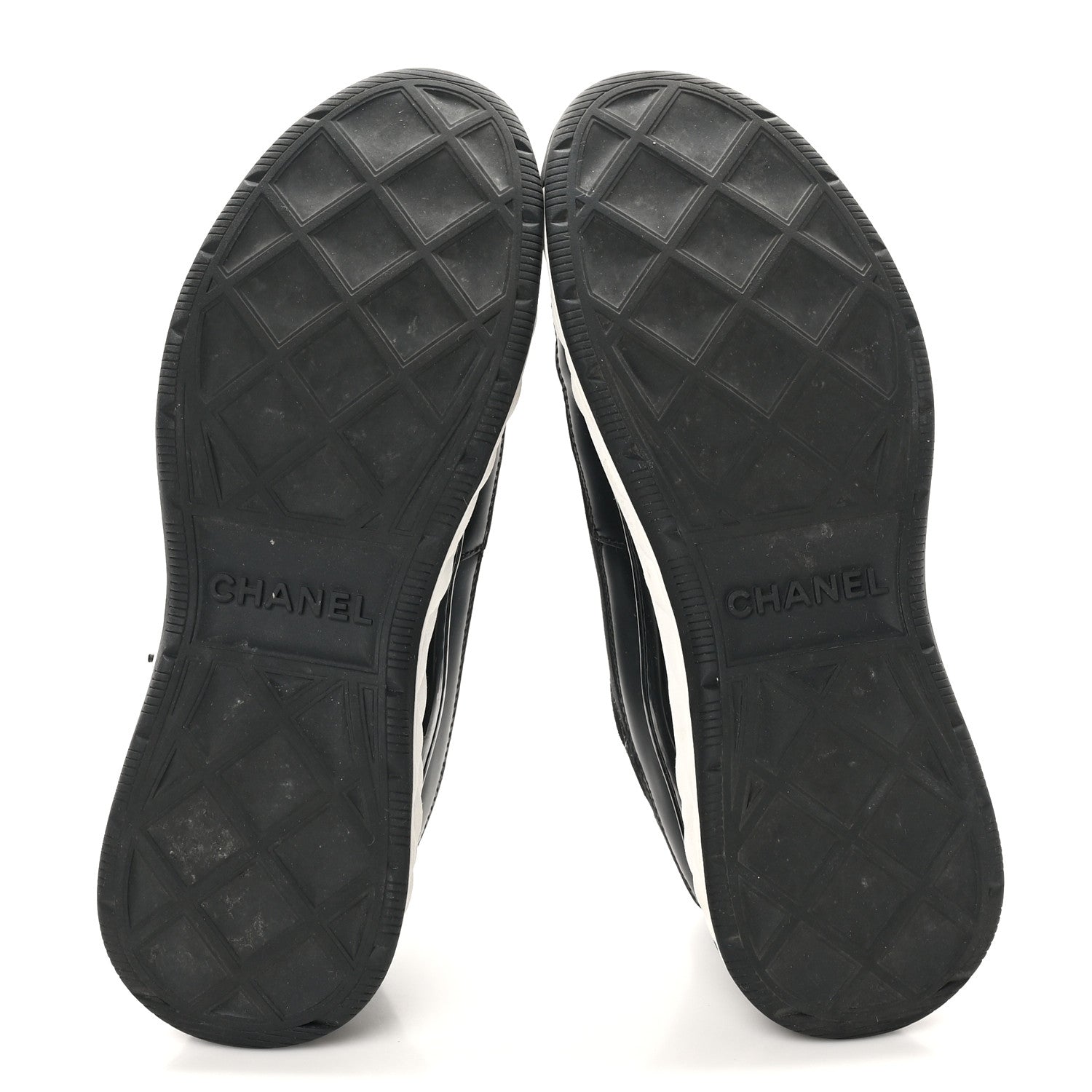 Chanel Velvet Calfskin Mixed Fibers CC Sneakers 40.5 Black 7 of 10