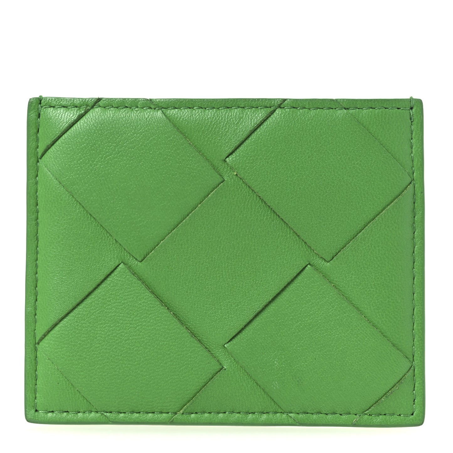 Nappa Maxi Intrecciato Card Holder Parakeet