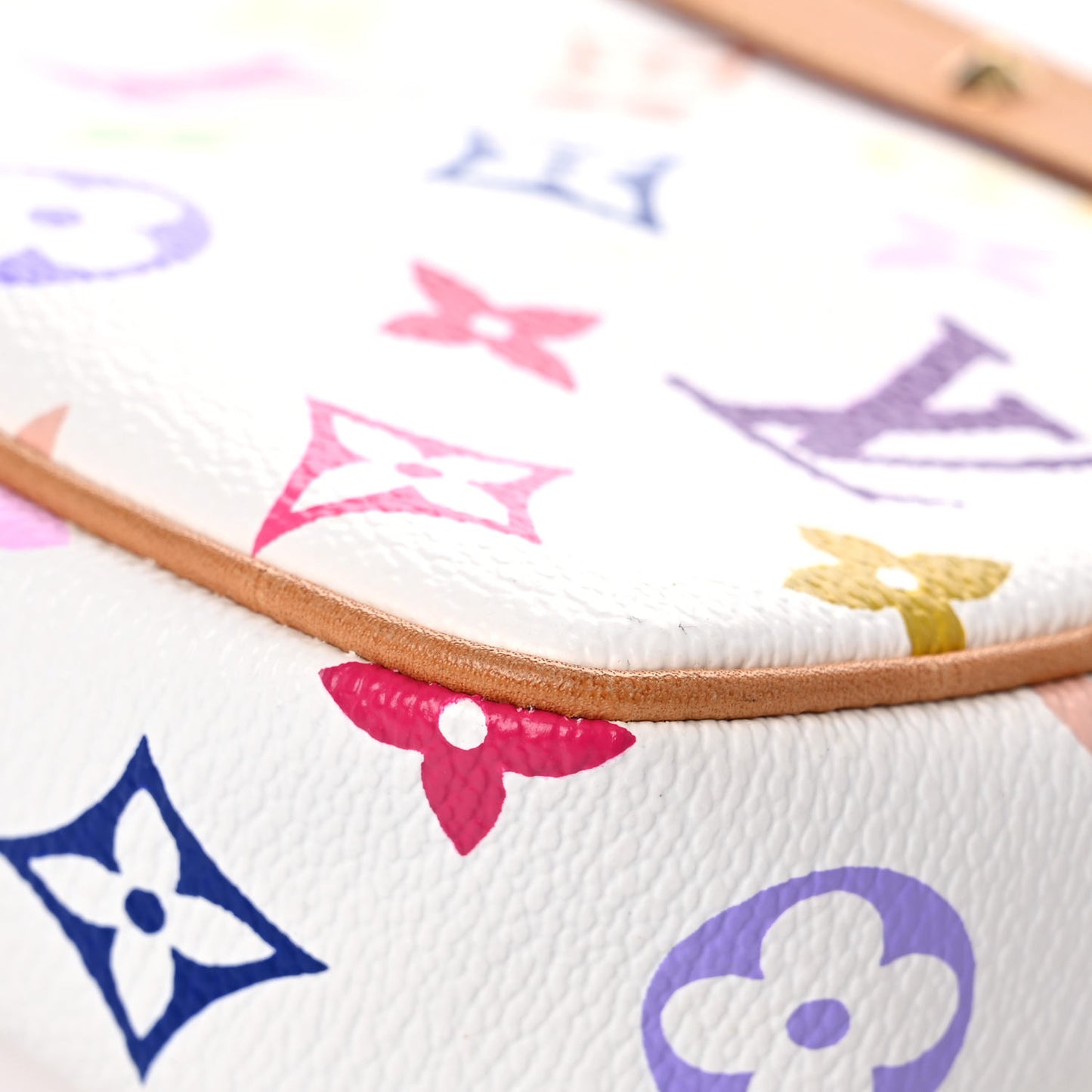 Monogram Multicolor Pochette Accessories White