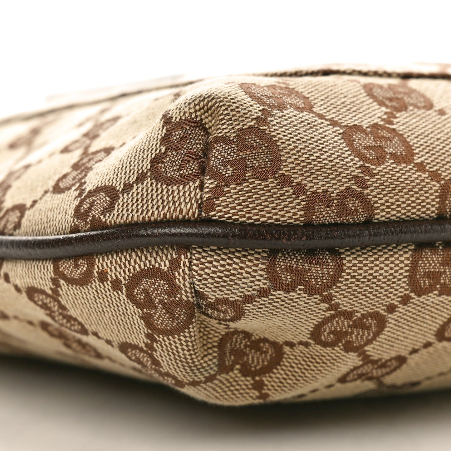 Monogram Flat Messenger Bag Dark Brown