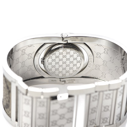Gucci Stainless Steel Canvas Mother of Pearl 33mm Twirl Monogram Quartz Watch 5 of 8