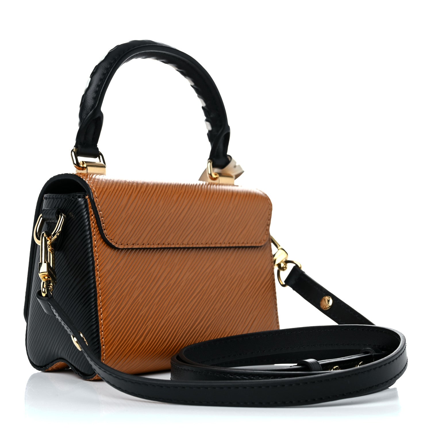 Louis Vuitton Epi Crafty Twist Shoulder Bag Mini Caramel 2 of 8