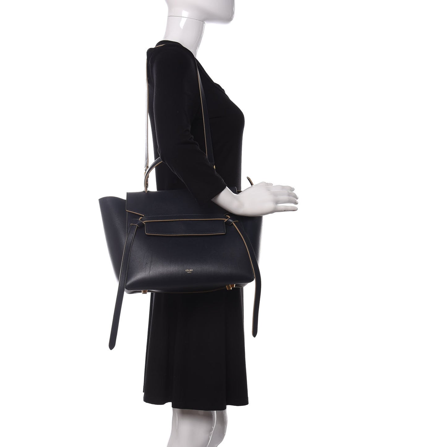 Palmelato Calfskin Mini Belt Bag Navy