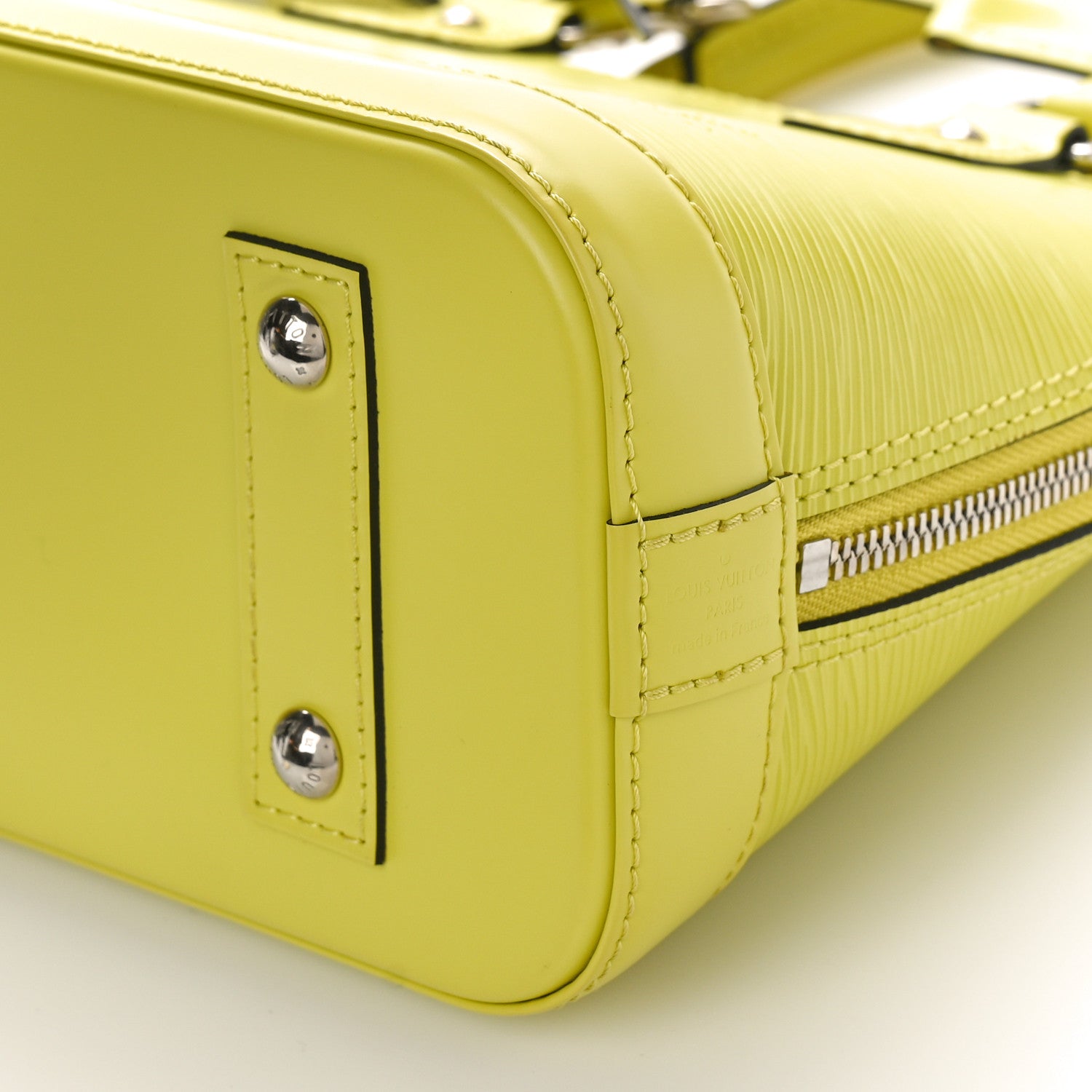 Louis Vuitton Epi Jacquard Alma BB Yellow Citron 8 of 9