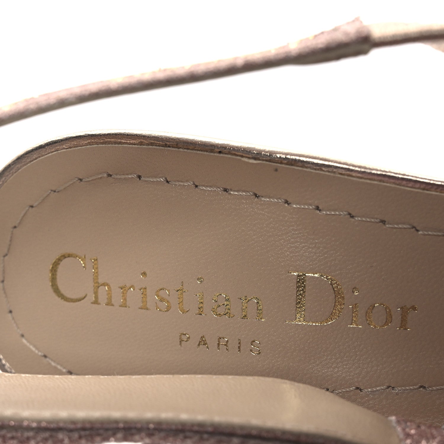 Christian Dior Cotton Laminated Strass J'Adior Slingback 100mm Pumps 36 Rose Des Vents 9 of 13