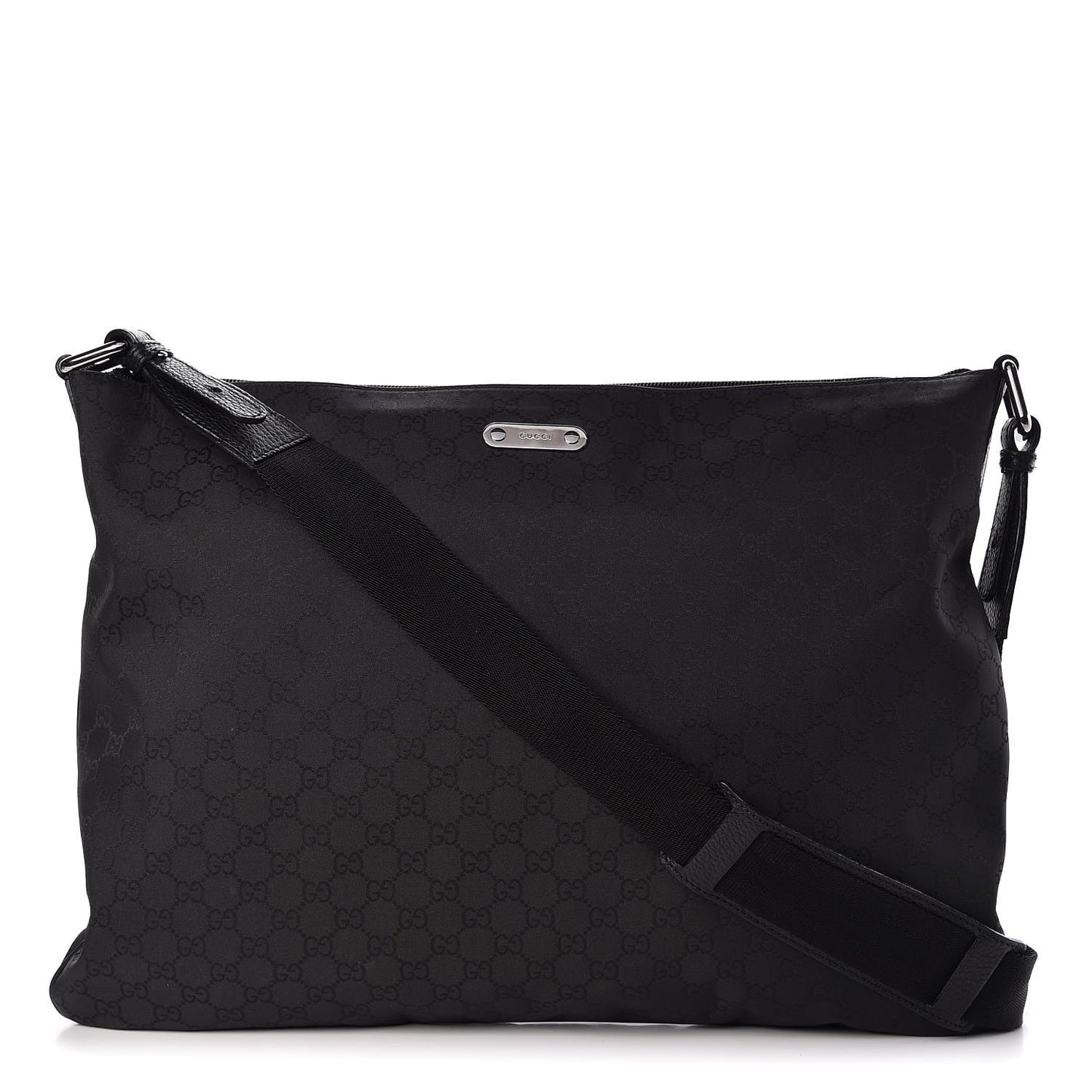 Nylon Monogram Messenger Black