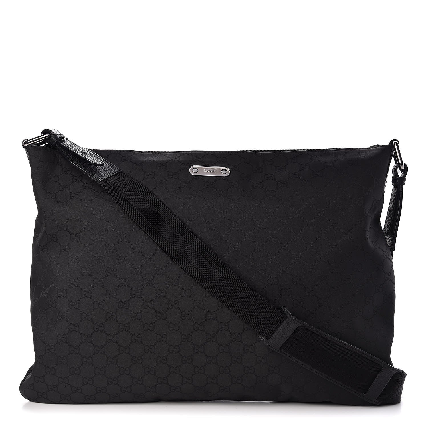 Gucci Nylon Monogram Messenger Black 1 of 9