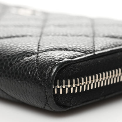 Chanel Caviar Quilted Large Gusset Zip Around Wallet Black 11 of 11