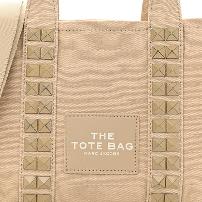 Marc Jacobs Cotton Canvas Mini The Stud Tote Bag Beige 8 of 10