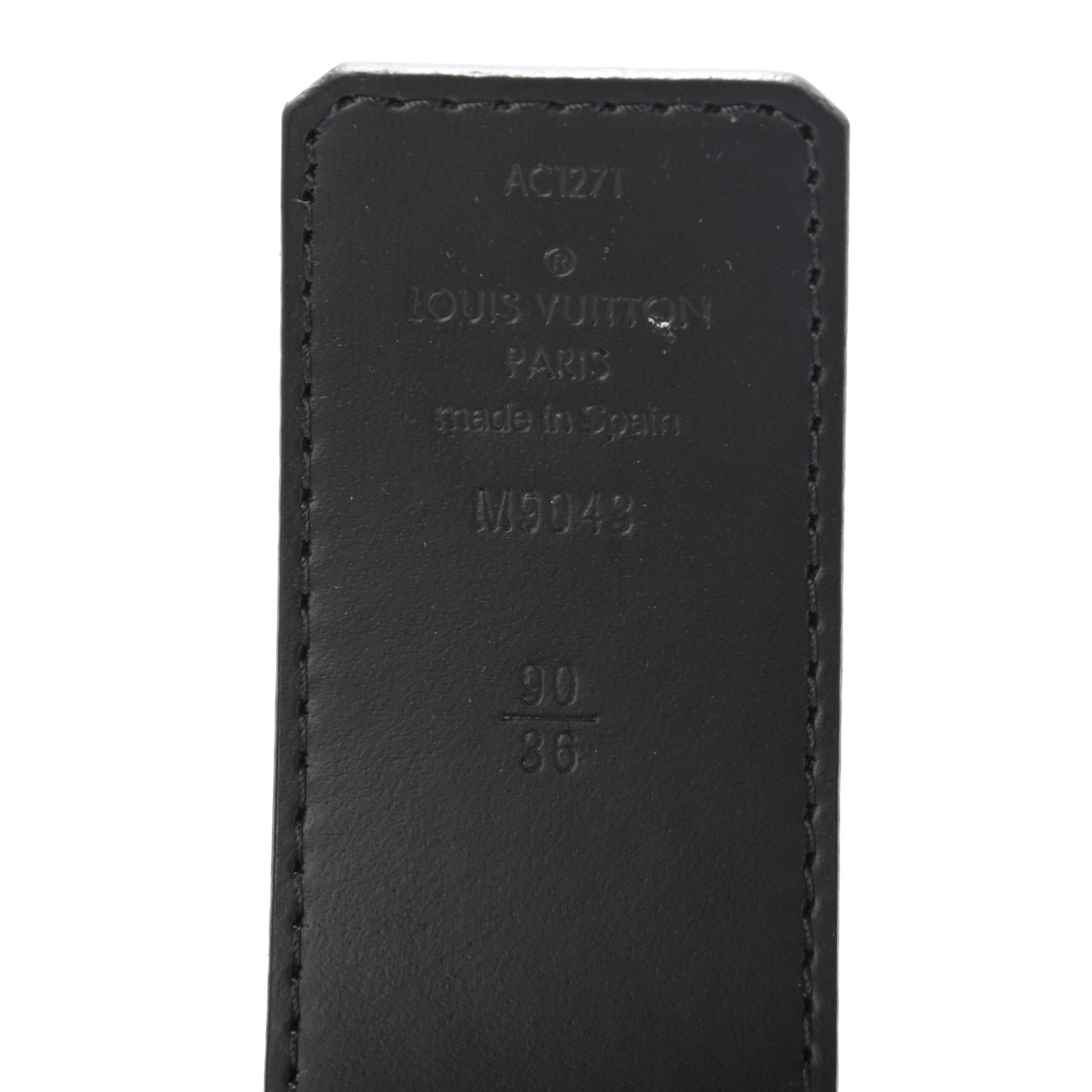 Monogram Eclipse Taigarama 40mm LV Initiales Reversible Belt 90 36 Black