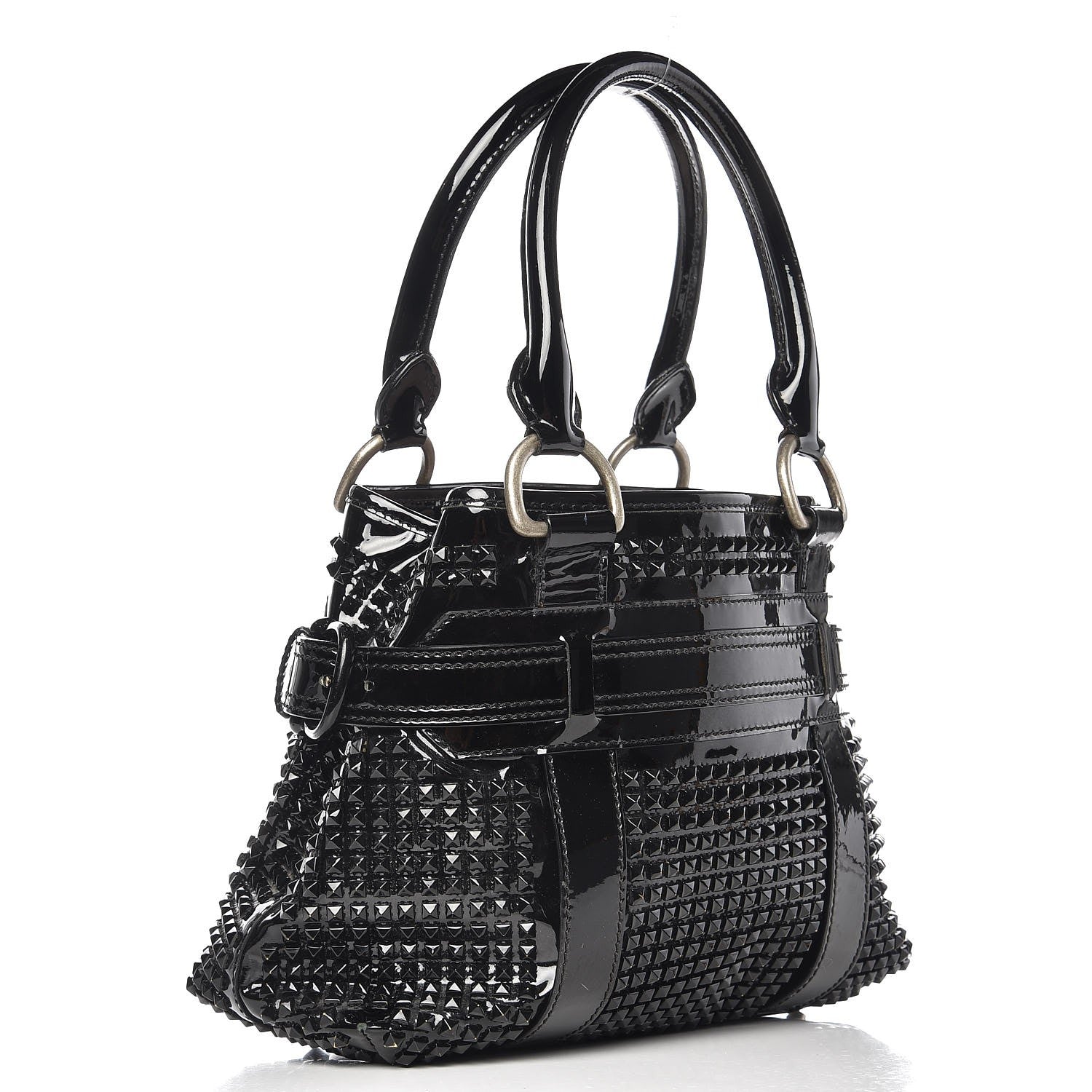 Burberry Patent Prorsum Rachel Studded Black 3 of 6