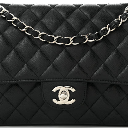 Chanel Caviar Quilted Medium Double Flap Black 7 of 9