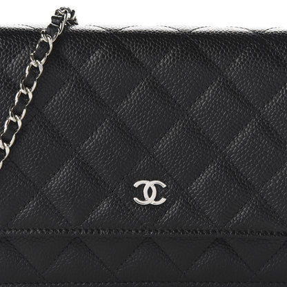 Chanel Caviar Quilted Wallet On Chain WOC Black 10 of 11