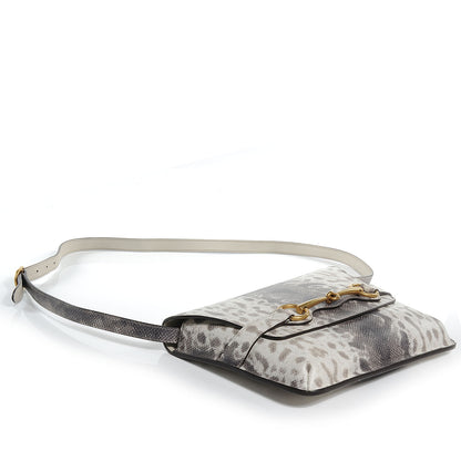 Gucci Calfskin Karung Embossed Bright Bit Animalier Medium Shoulder Bag 4 of 7