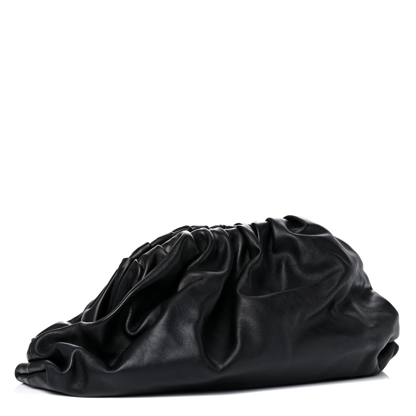 Smooth Butter Calf The Pouch Oversized Clutch Black