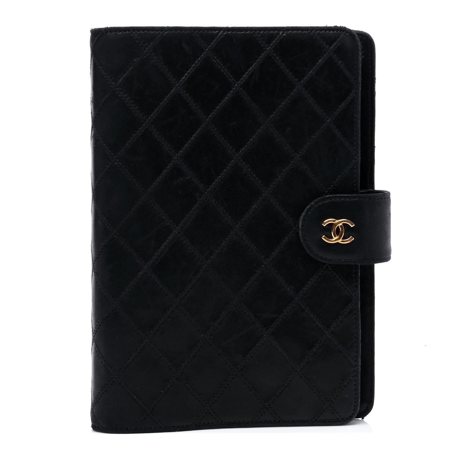 Chanel Lambskin Quilted Agenda Cover Black 1 of 5