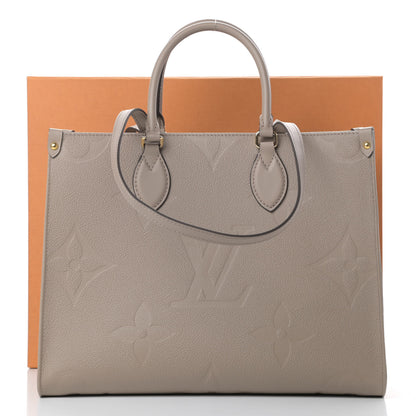 Louis Vuitton Empreinte Monogram Giant Onthego MM Tourterelle 11 of 11