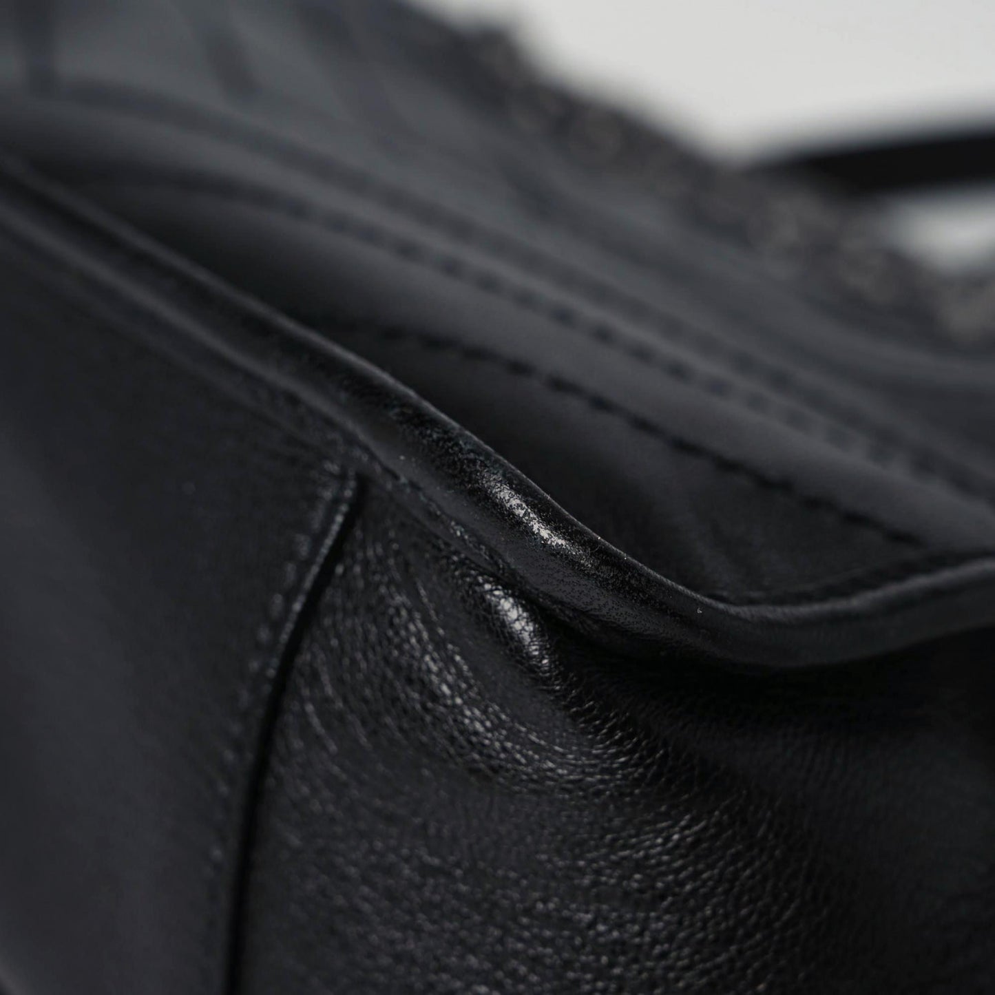 Calfskin Matelasse Monogram Studded Stardust Medium Niki Chain Satchel Black