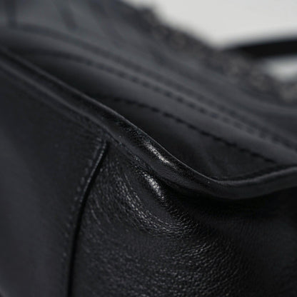 Saint Laurent Calfskin Matelasse Monogram Studded Stardust Medium Niki Chain Satchel Black 8 of 12
