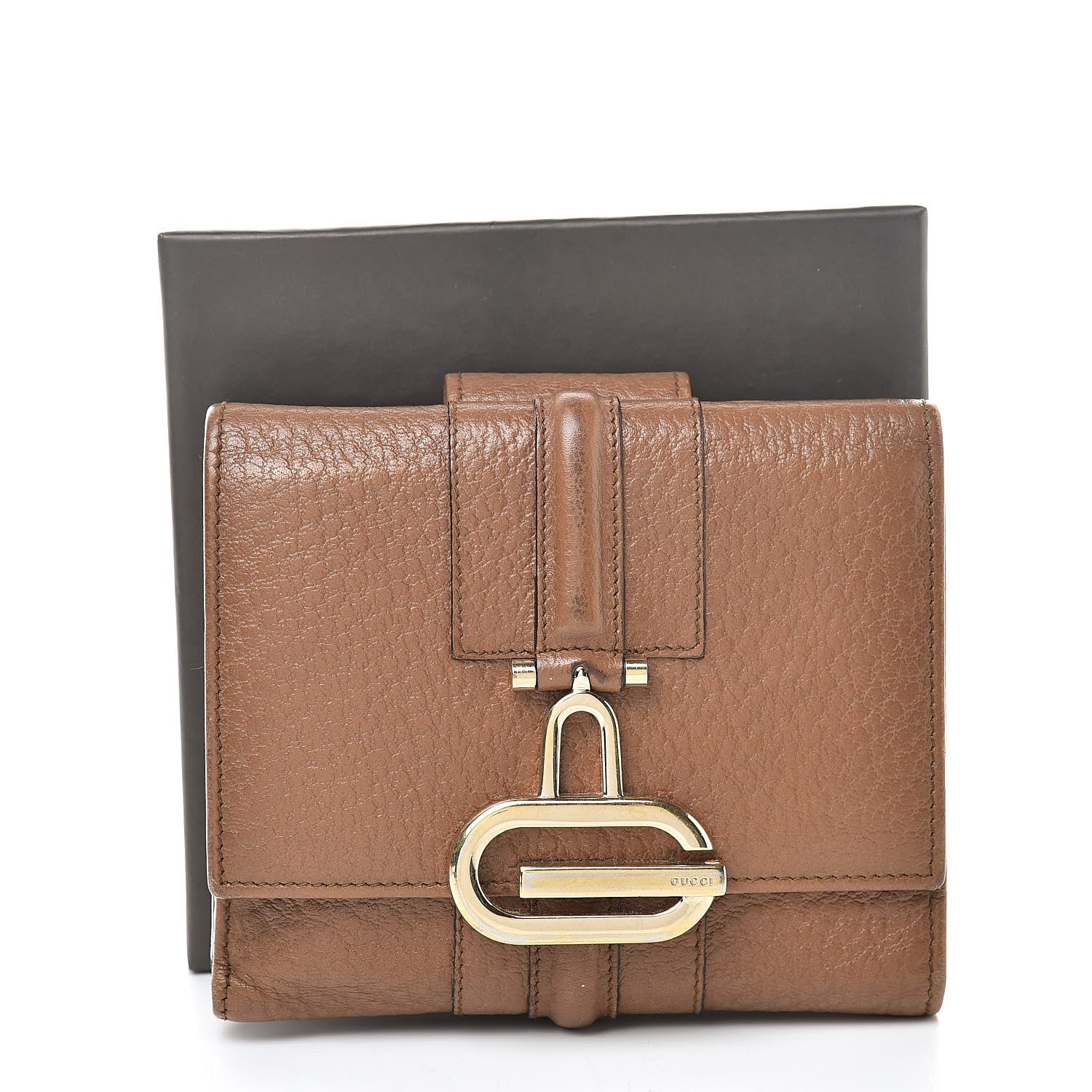 Gucci Calfskin French Junco Wallet Light Brown 12 of 12