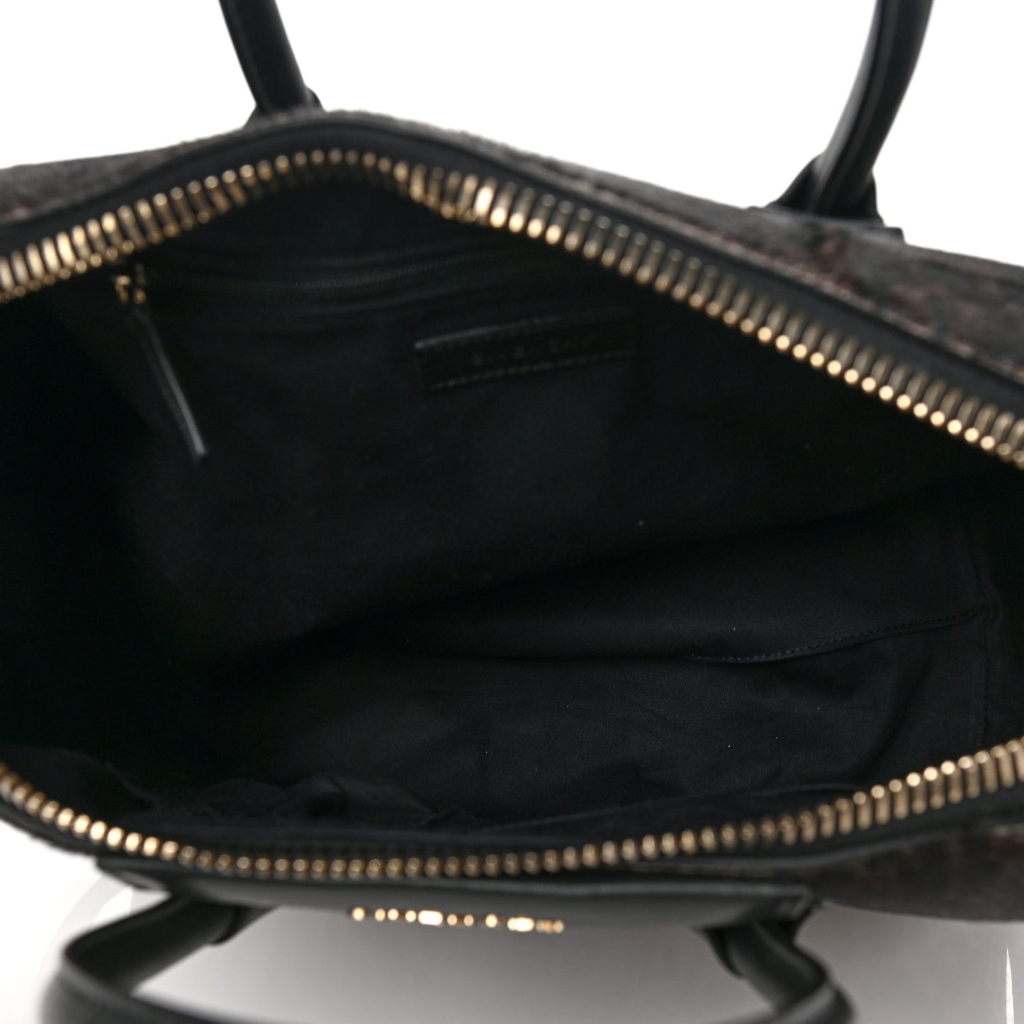 Pony Hair Smooth Calfskin Leopard Print Antigona Black