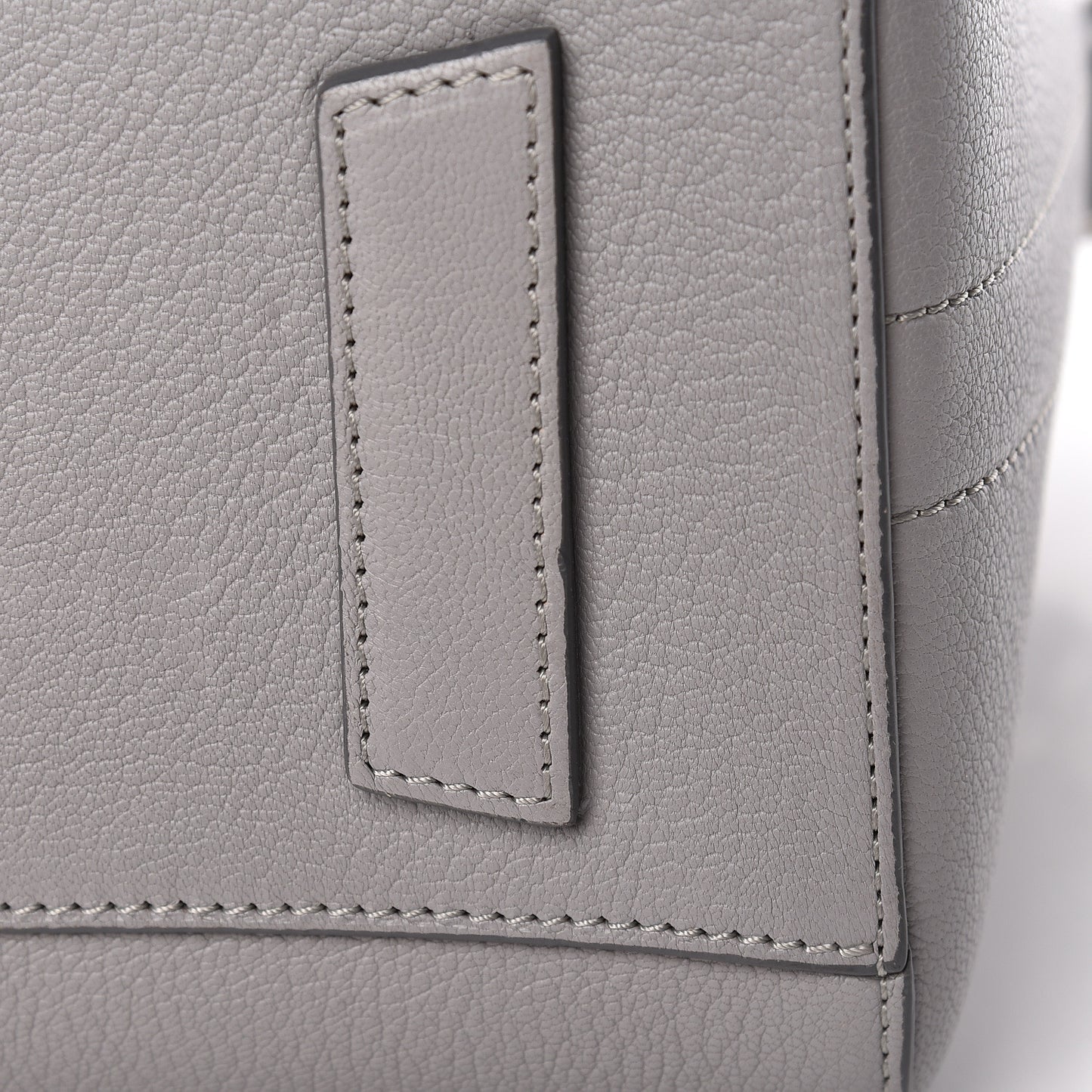 Sugar Goatskin Small Antigona Pearl Grey