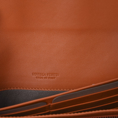 Bottega Veneta Nappa Intrecciato Continental Flap Wallet Tangerine 5 of 5