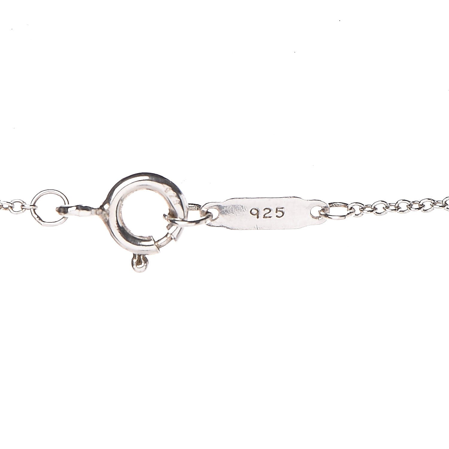 Tiffany Sterling Silver Medium Atlas Open Pendant Necklace 6 of 6