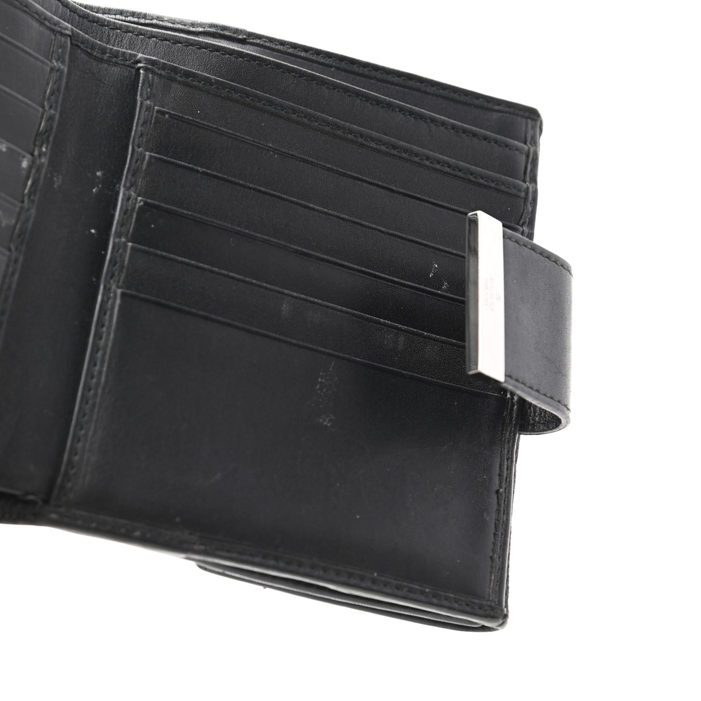 Monogram Flap Wallet Black