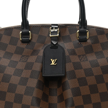 Louis Vuitton Damier Ebene Odeon Tote MM Black 7 of 9