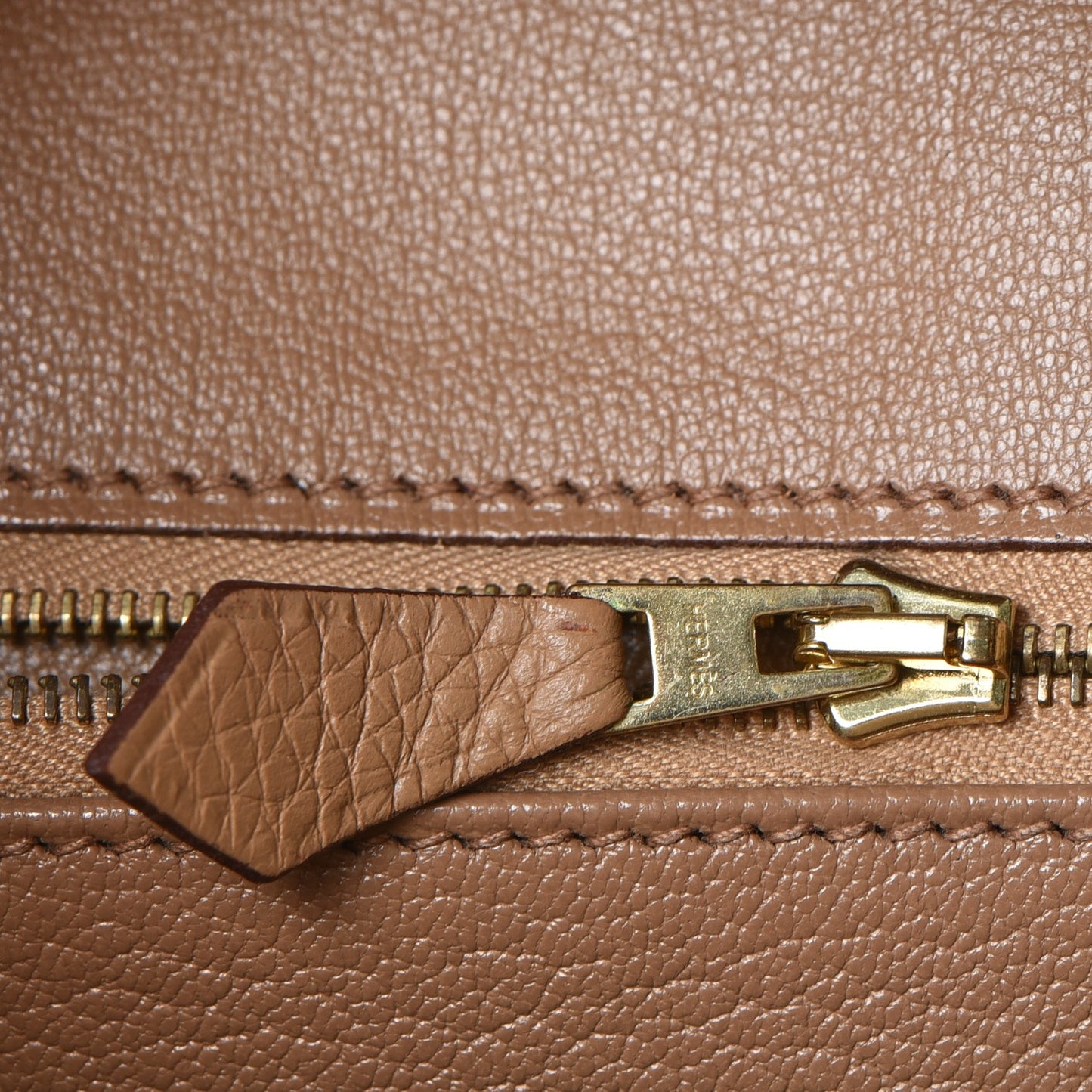 Taurillon Clemence Birkin 30 Camel Tabac