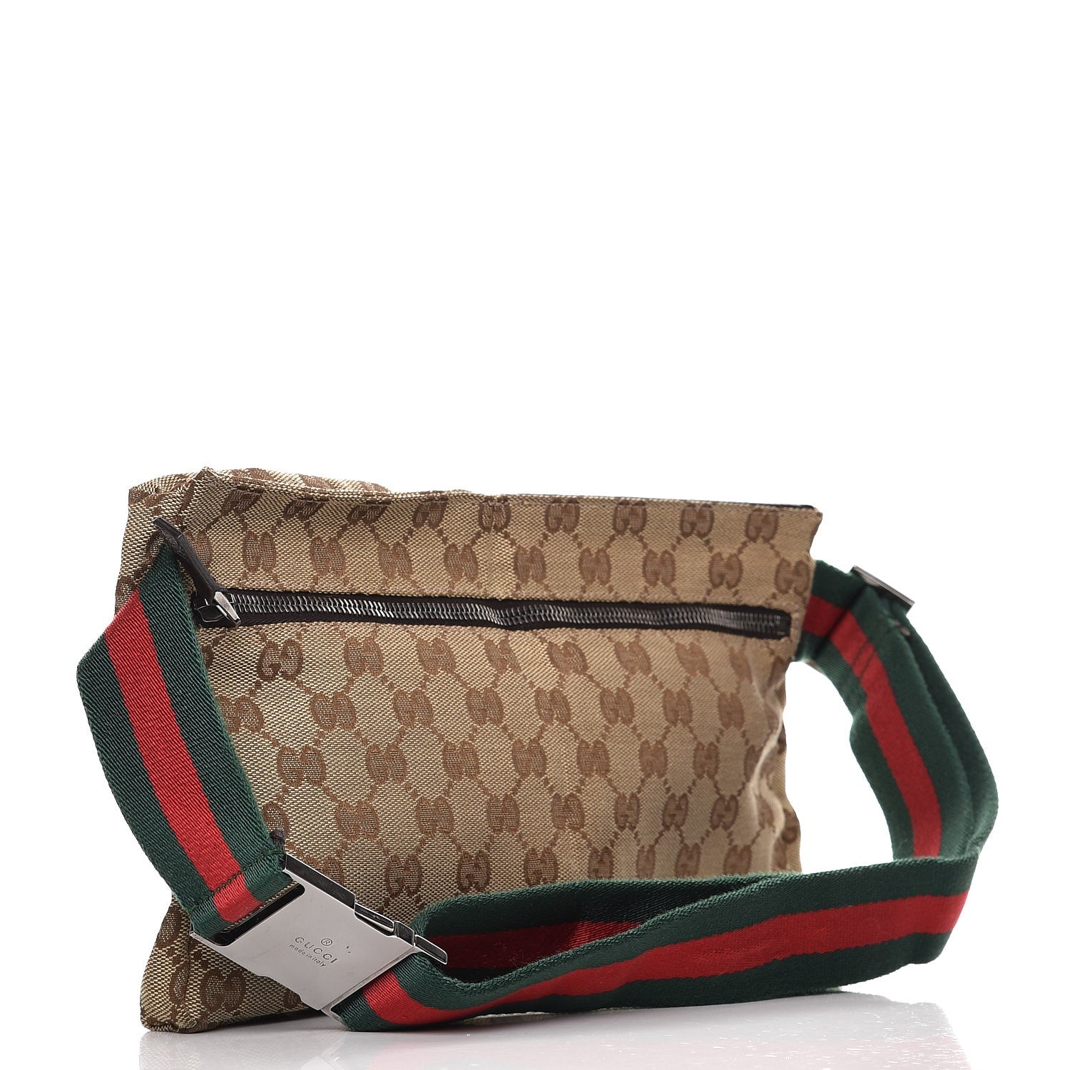 Gucci Monogram Web Belt Bag Dark Brown 3 of 8